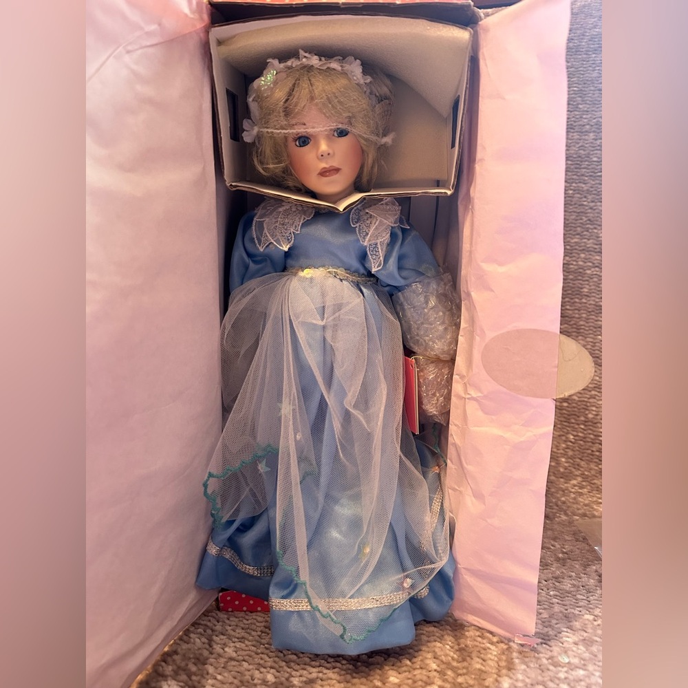Paradise Galleries Treasury Collection Angel Of Peace Porcelain Doll